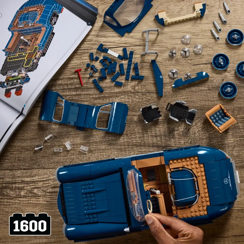 HOT WHEELS MERCEDES-BENZ 300 SL PREMIUM ESCALA 1:12 ARMABLE - 2