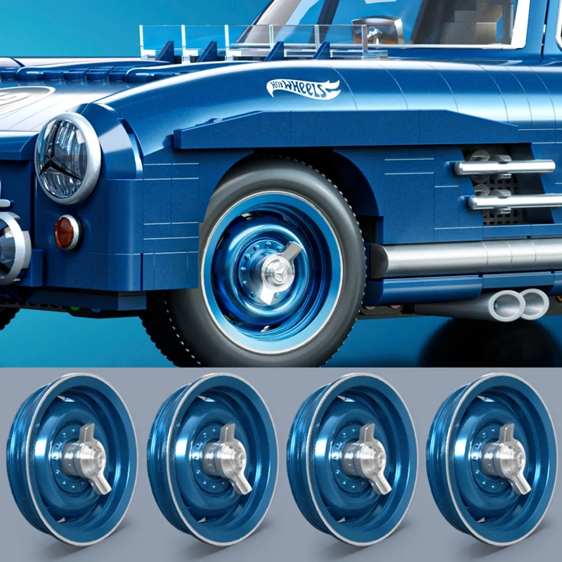 HOT WHEELS MERCEDES-BENZ 300 SL PREMIUM ESCALA 1:12 ARMABLE - 5