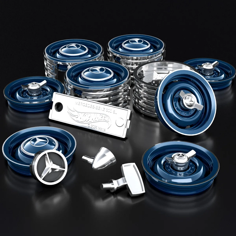 HOT WHEELS MERCEDES-BENZ 300 SL PREMIUM ESCALA 1:12 ARMABLE - 7