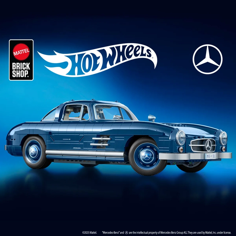 HOT WHEELS MERCEDES-BENZ 300 SL PREMIUM ESCALA 1:12 ARMABLE - 8