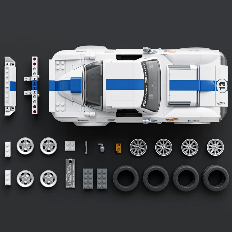 MATTEL BRICKSHOP HOT WHEELS CORVETTE ELITE '63 GRAND SPORT - 4
