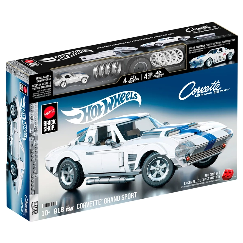 MATTEL BRICKSHOP HOT WHEELS CORVETTE ELITE '63 GRAND SPORT - 10