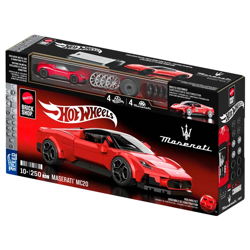 MATTEL BRICK SHOP HOT WHEELS SPEED MASERATI MC20 - 8