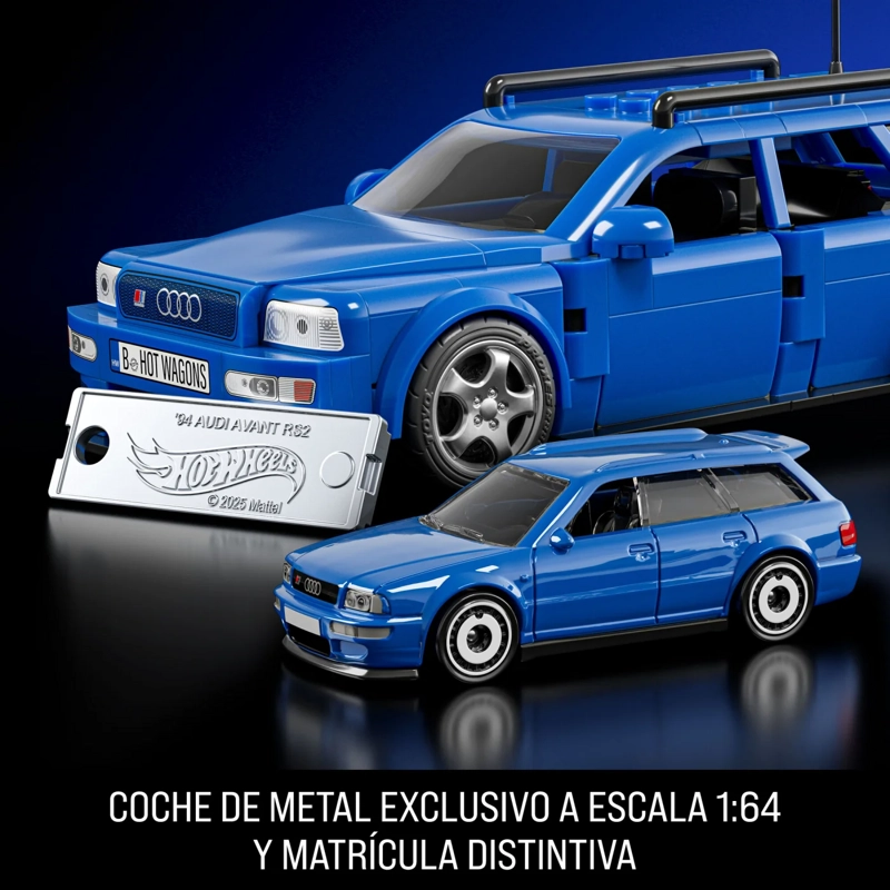 JUGUETE DE CONSTRUCCIÓN SPEED '94 AUDI AVANT RS2 HOT WHEELS - 4