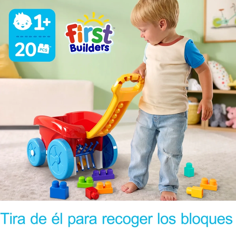 MEGA BLOKS JUGUETE DE CONSTRUCCIÓN VAGÓN RECOGE BLOQUES - 3