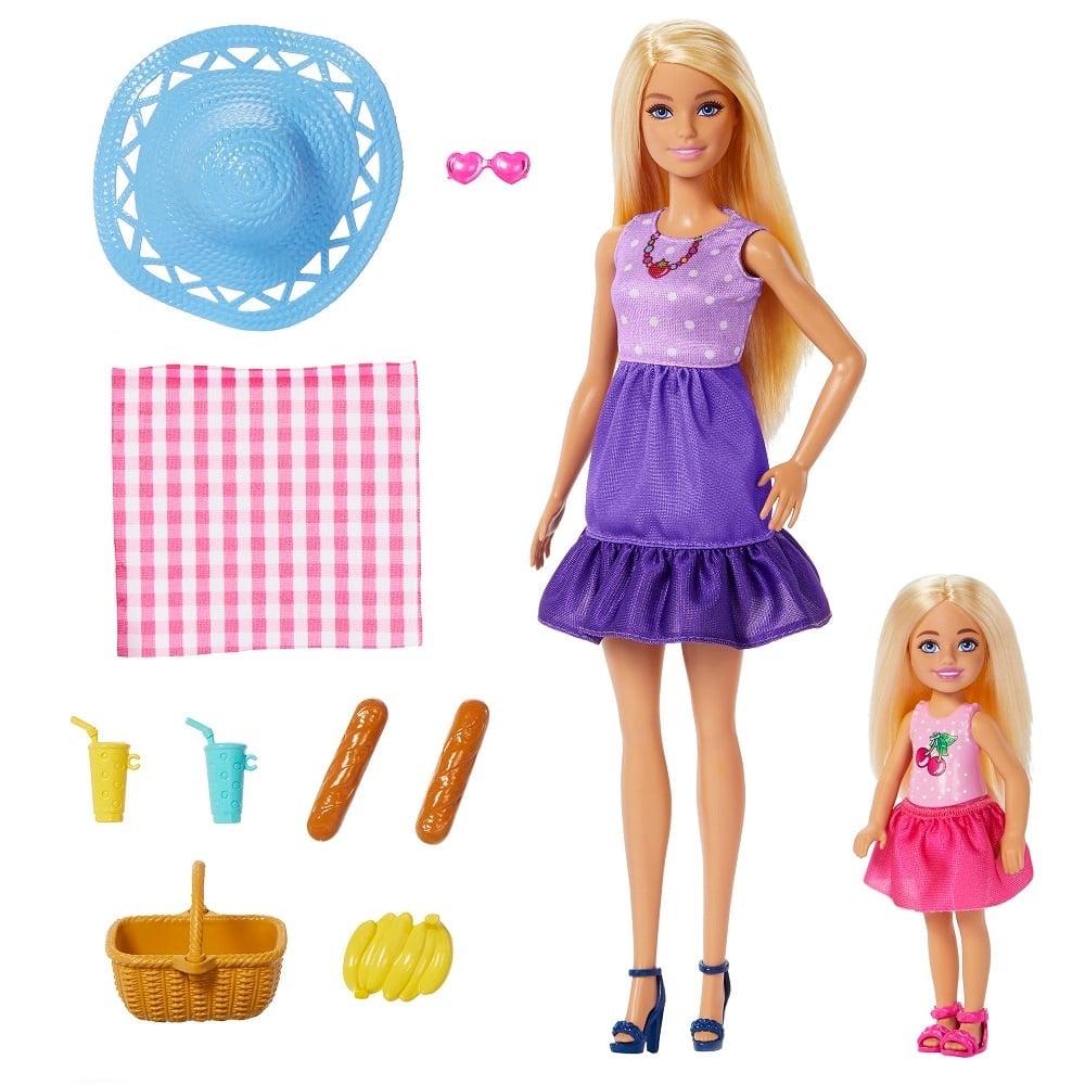 JUGUETE BARBIE SET JUEGO PICNIC CON CHELSEA JBF43 - 1