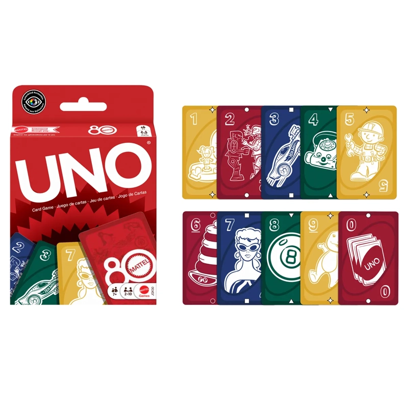 UNO JUEGO DE CARTAS MATTEL 80 ANIVERSARIO - 1