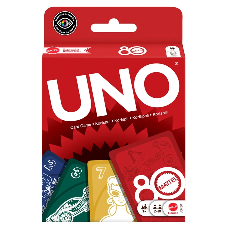 UNO JUEGO DE CARTAS MATTEL 80 ANIVERSARIO - 2
