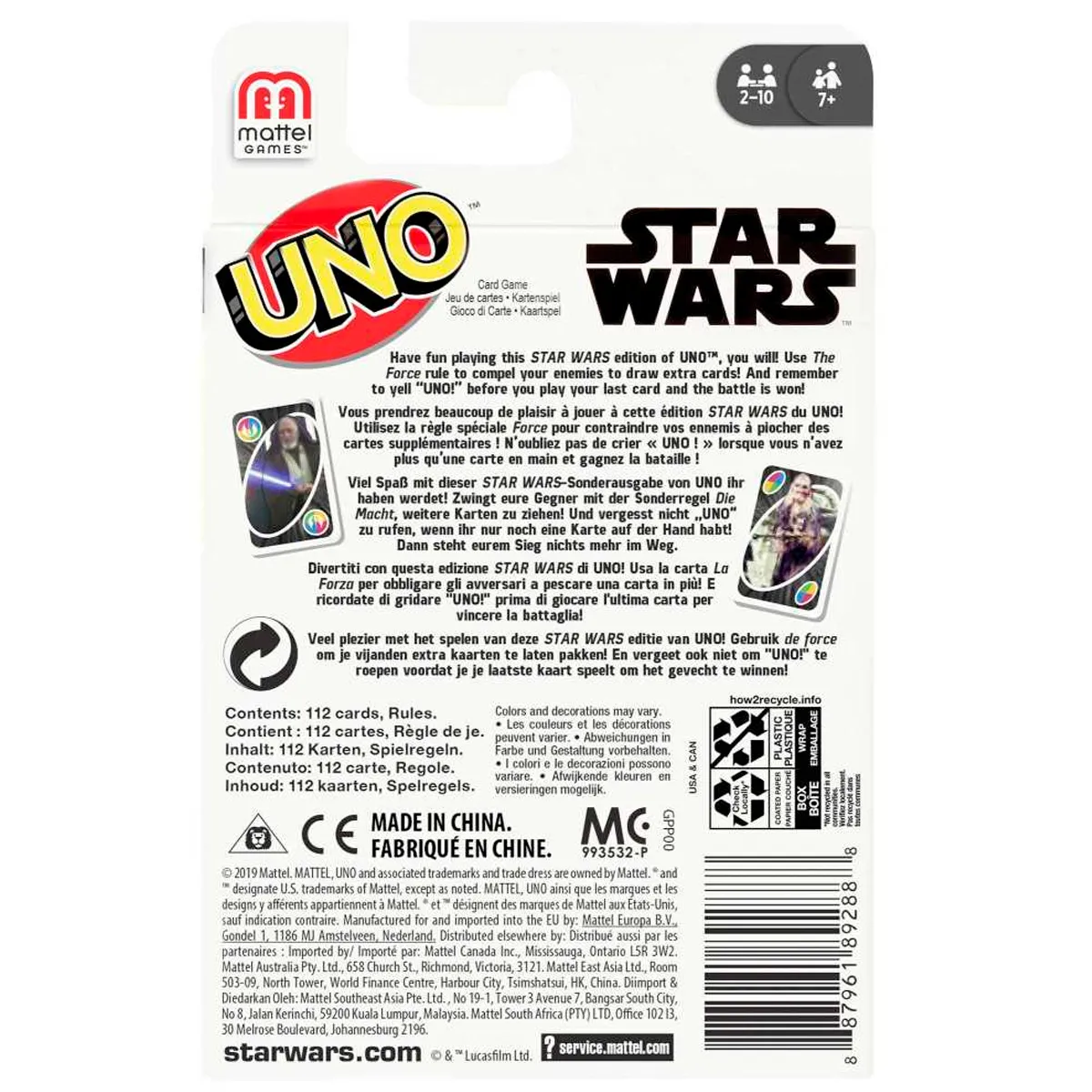 UNO JUEGO DE CARTAS STAR WARS - 4