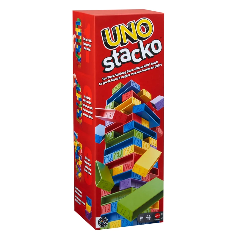 UNO JUEGO DE MESA STACKO SEGUNDA VERSIÓN PARA NIÑOS - 1