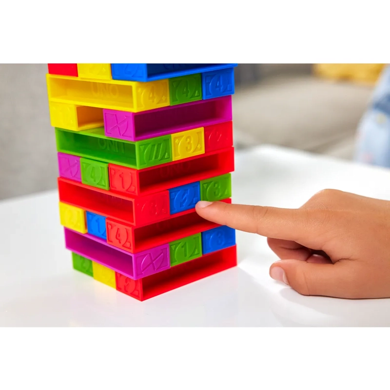 UNO JUEGO DE MESA STACKO SEGUNDA VERSIÓN PARA NIÑOS - 11