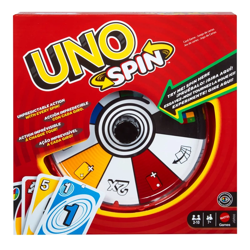UNO JUEGO DE MESA SPIN NUEVA EDICIÓN PARA NIÑOS - 1