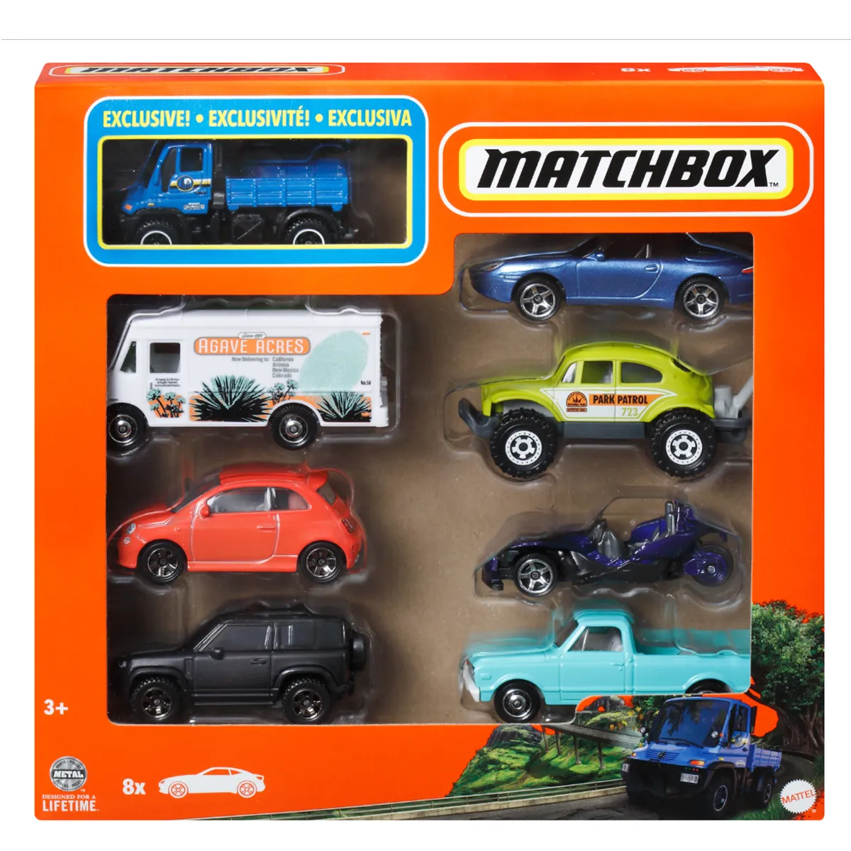 MATCHBOX AUTO BÁSICO PAQUETE DE 8 - 9