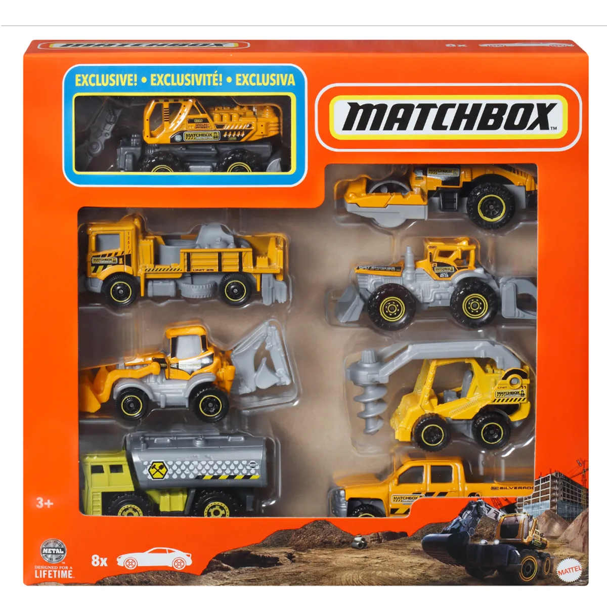 MATCHBOX AUTO BÁSICO PAQUETE DE 8 - 10