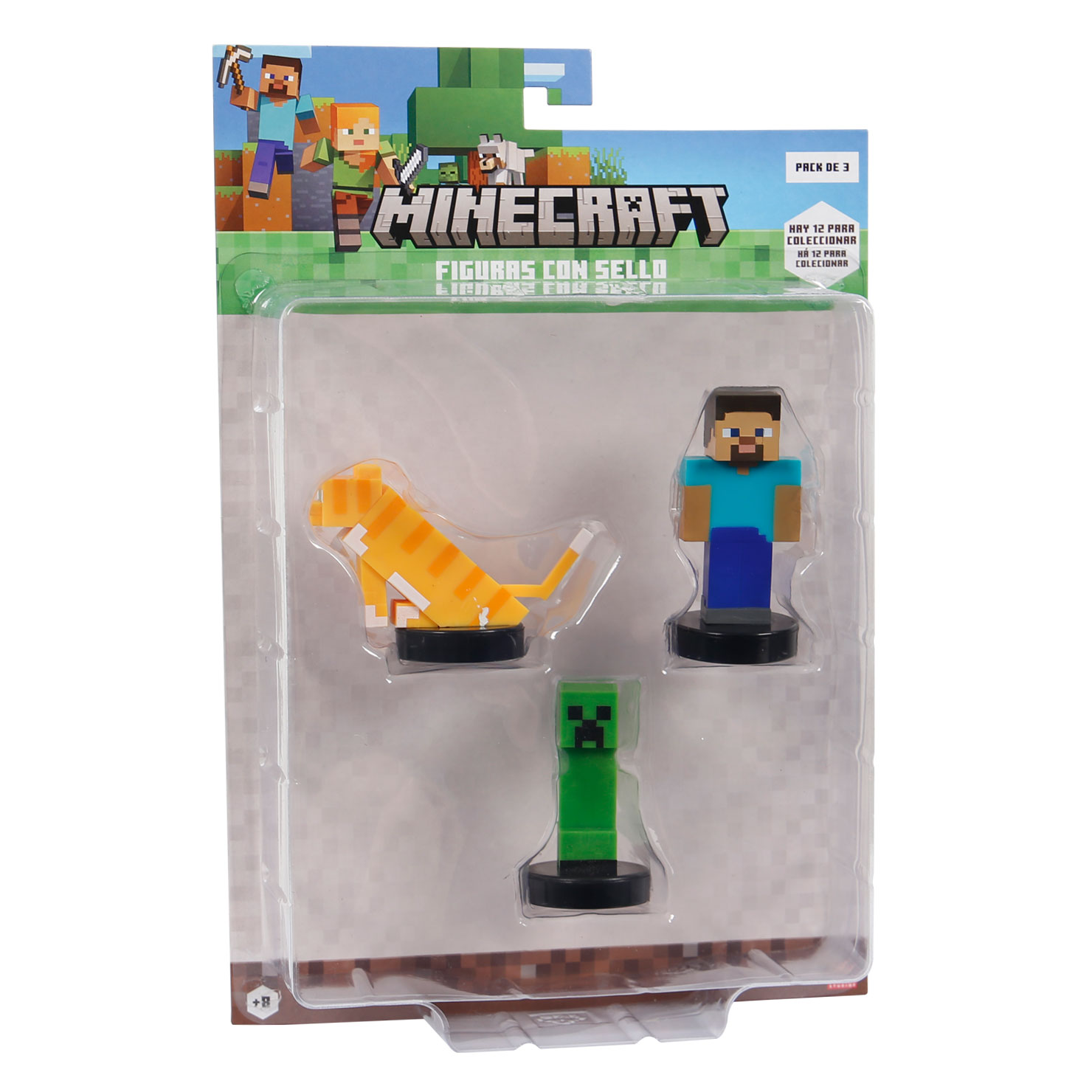 FIGURA MINECRAFT 34911 SELLO PACK 3UND - 3