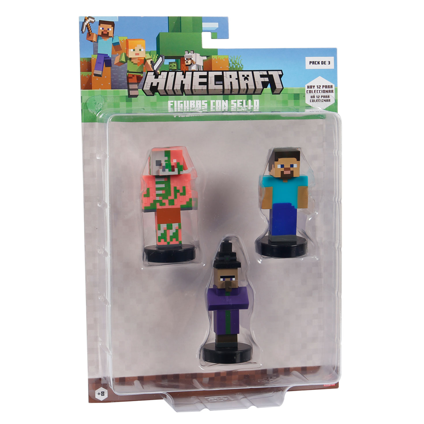 FIGURA MINECRAFT 34911 SELLO PACK 3UND - 3