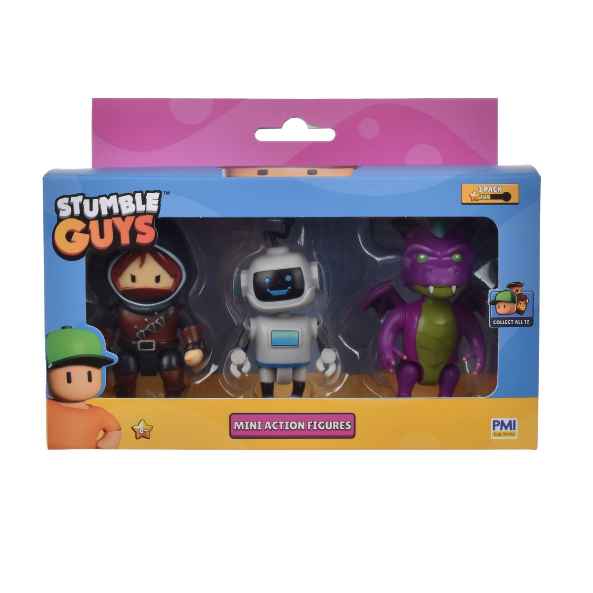 FIGURA STUMBLE GUYS 35463 8CM ARTICULABLE PACK3 - 2
