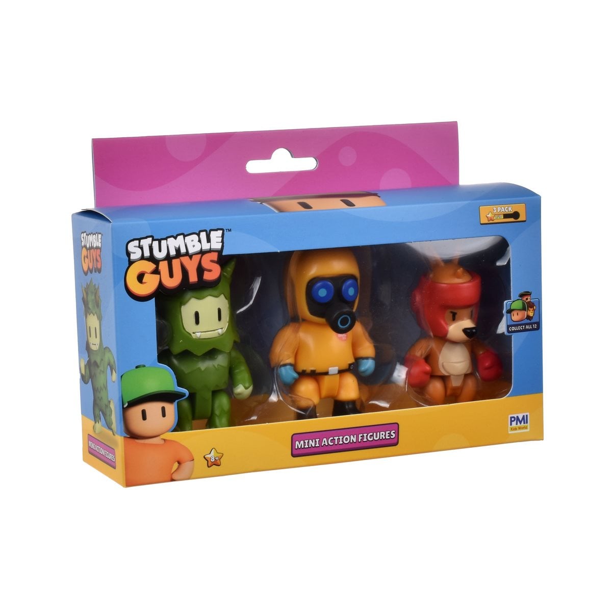 FIGURA STUMBLE GUYS 35463 8CM ARTICULABLE PACK3 - 2