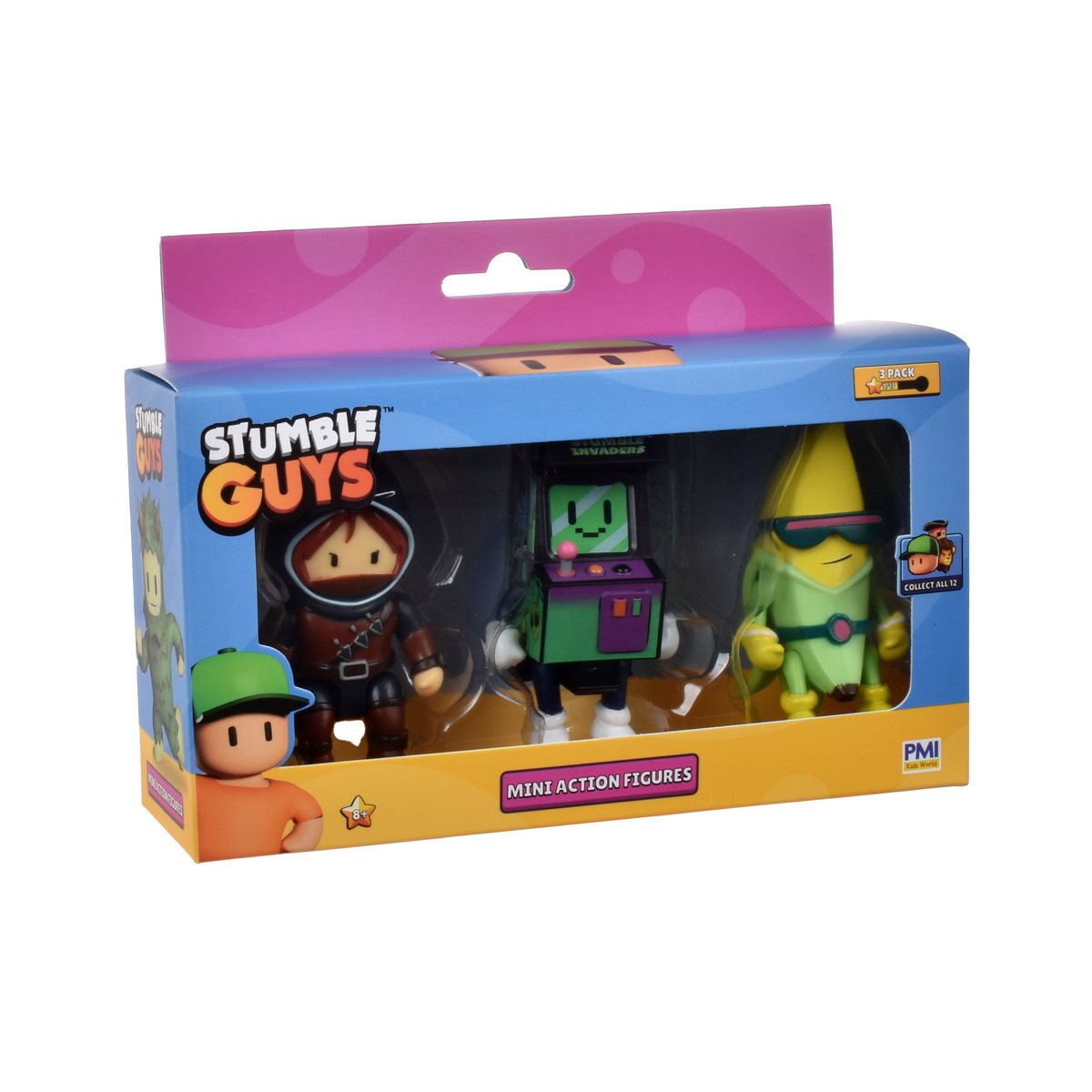 FIGURA STUMBLE GUYS 35463 8CM ARTICULABLE PACK3 - 2