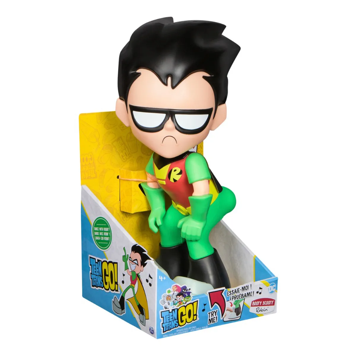 FIGURA ACCION CON SONIDO Y MOVIMIENTO ROBIN TEEN TITANS GO - 3