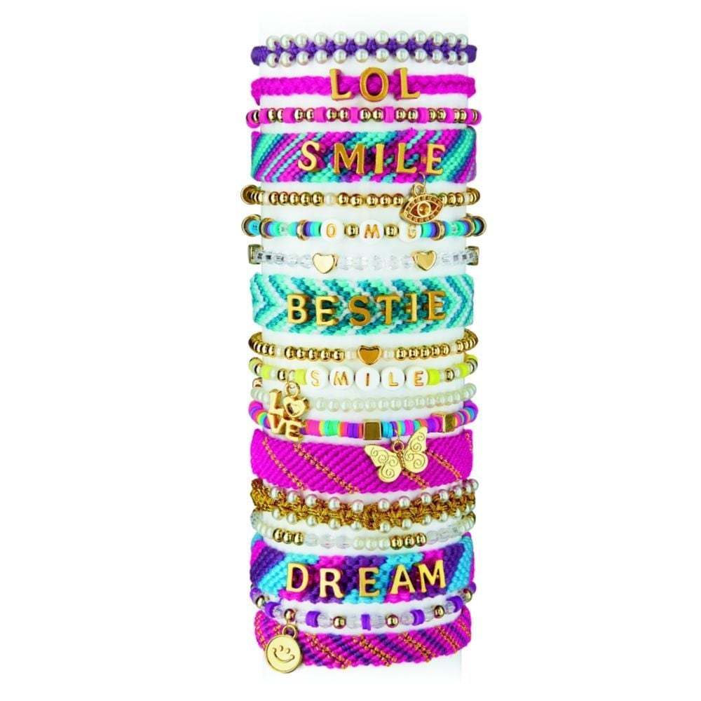 KIT DE ARTE CANAL TOYS SHIMMER SPARKLE SPARKLING A-Z FASHION BRACELETS - 1