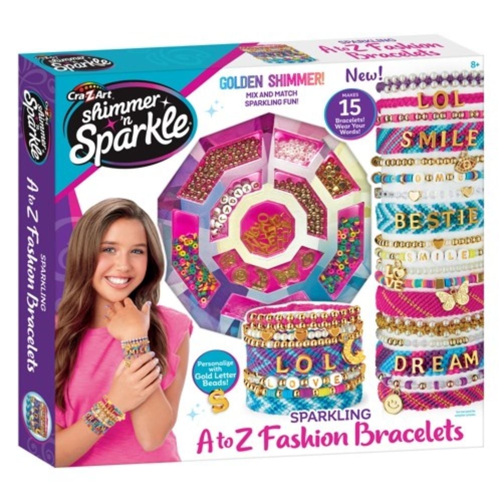 KIT DE ARTE CANAL TOYS SHIMMER SPARKLE SPARKLING A-Z FASHION BRACELETS - 3