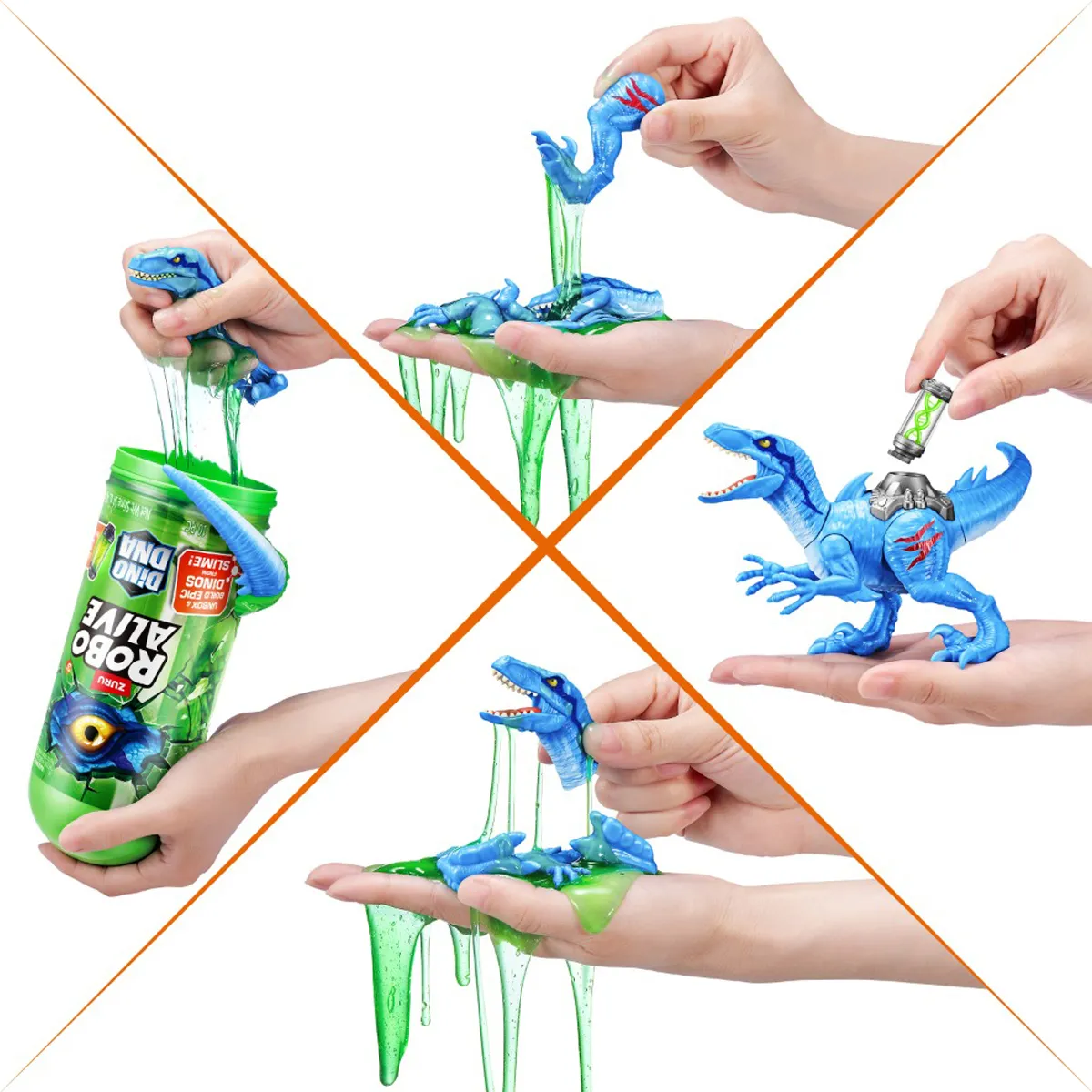 SET JUEGO DINO ADN ASST ROBO ALIVE - 6