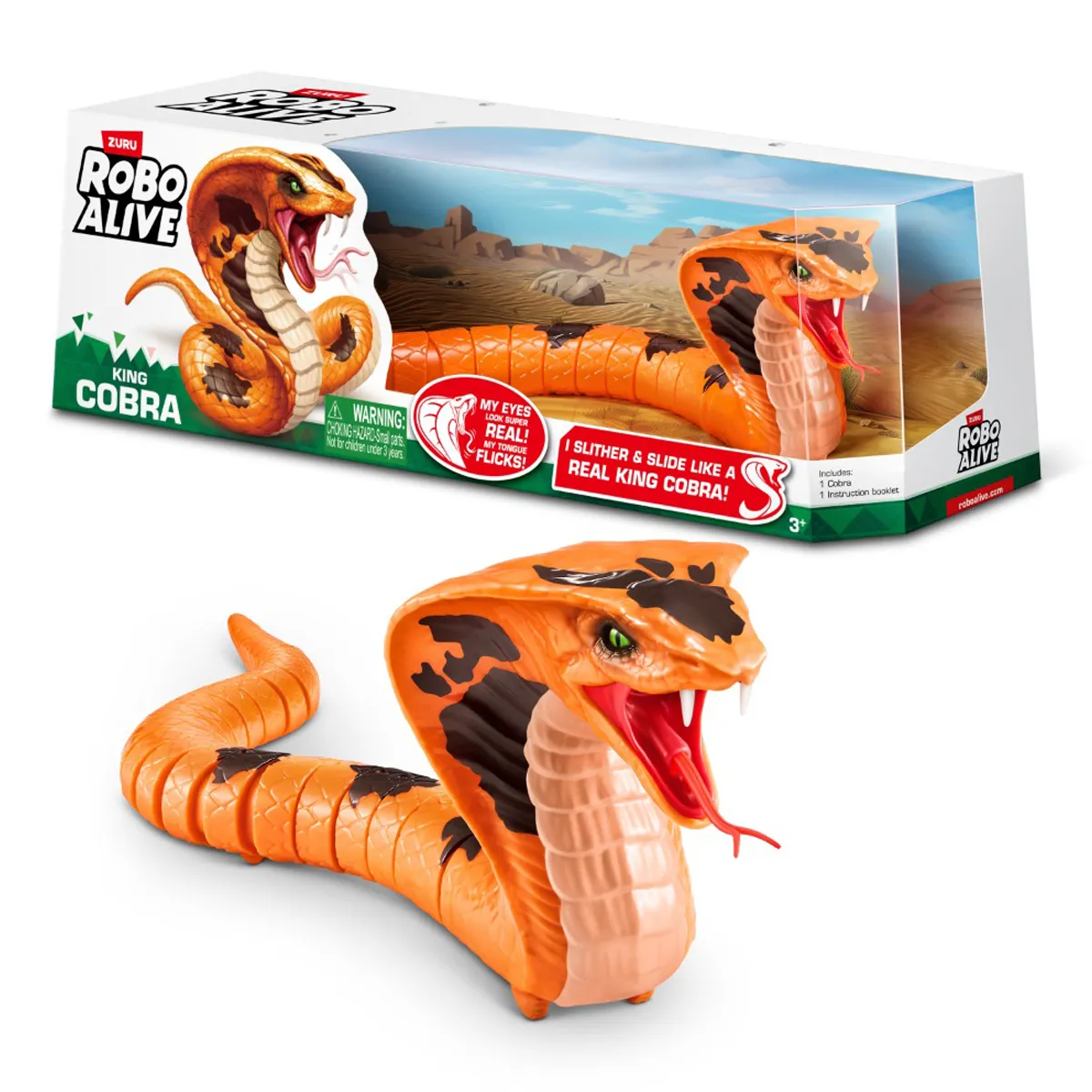 JUGUETE SERPIENTE COBRA ROBOTICA ROBO ALIVE - 1