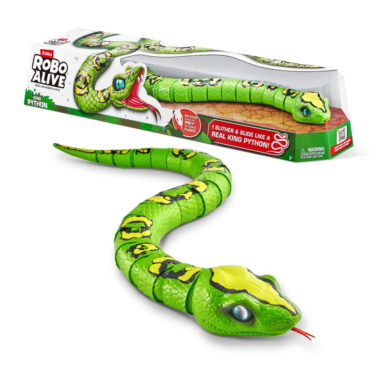 FIGURA ACCIÓN JUGUETE SERPIENTE PITON ROBOTICA ROBO ALIVE - 1