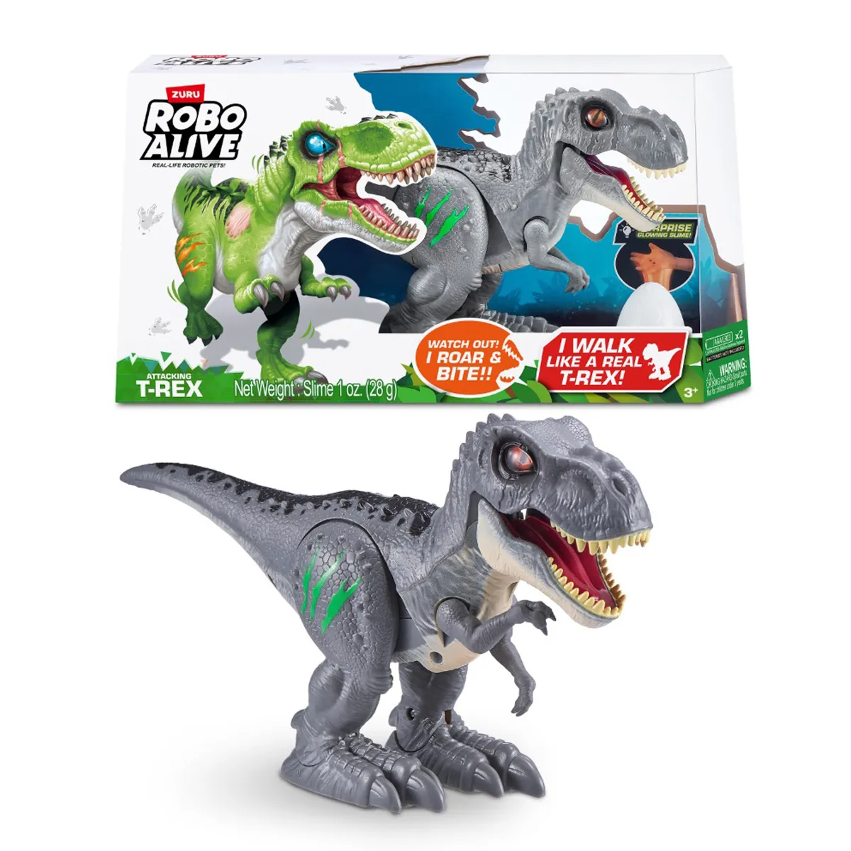 ROBOT DINOSAURIO T-REX CON LUCES Y SONIDO ASST ROBO ALIVE - 1