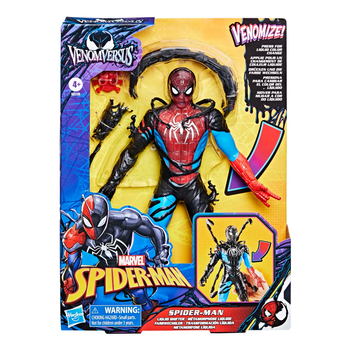 FIGURA ACCIÓN MARVEL SPIDERMAN VENOMVERSUS TRANSFORMACIÓN LÍQUIDA - 2