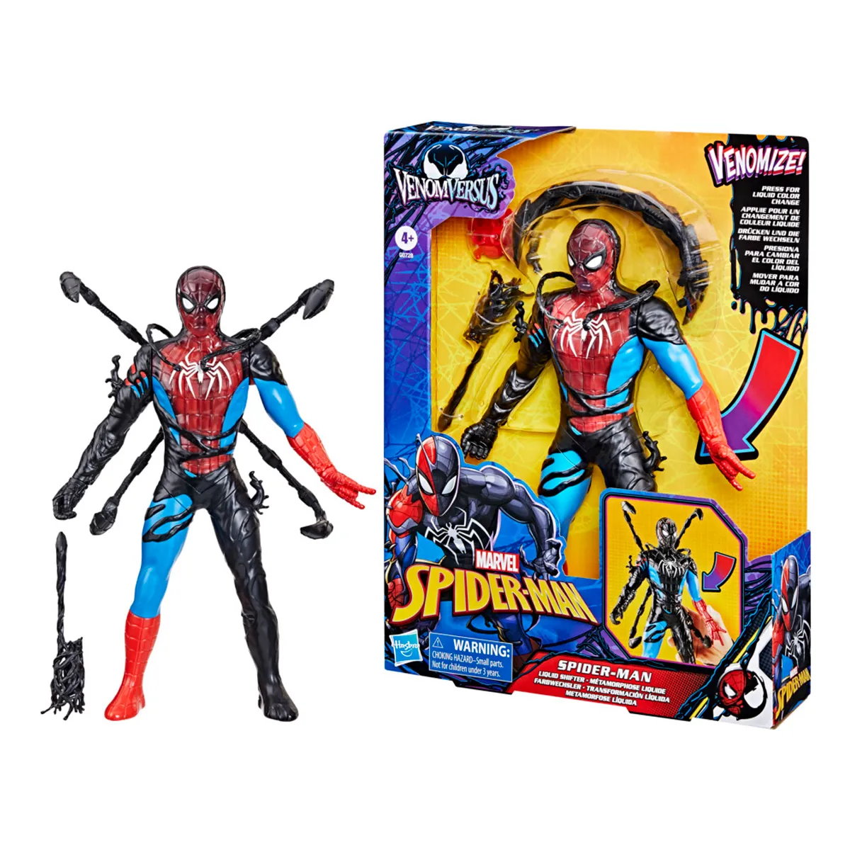 FIGURA ACCIÓN MARVEL SPIDERMAN VENOMVERSUS TRANSFORMACIÓN LÍQUIDA - 3