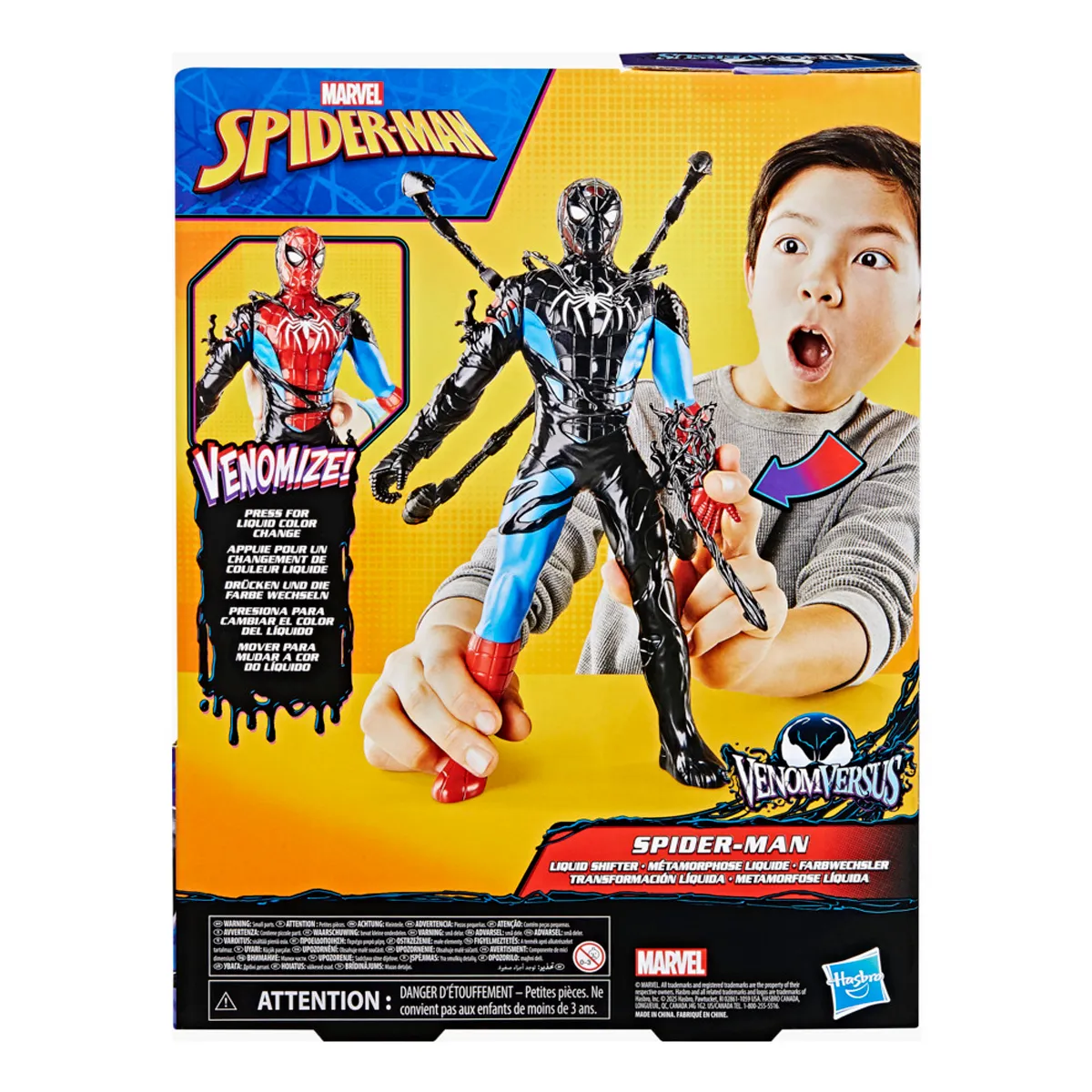 FIGURA ACCIÓN MARVEL SPIDERMAN VENOMVERSUS TRANSFORMACIÓN LÍQUIDA - 4