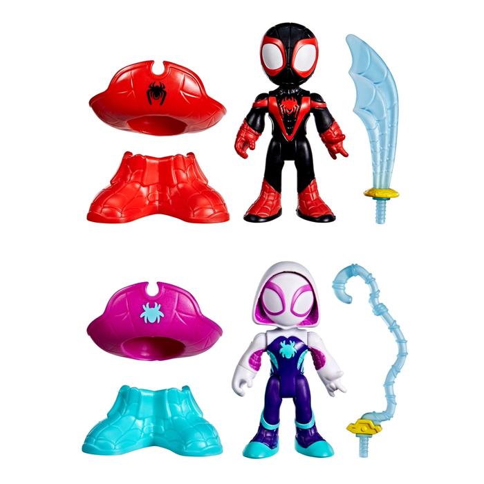 FIGURA DE ACCIÓN SPIDEY AND HIS AMAZING FRIENDS WATER-WEBS SPIDEY Y HYDRO-MAN - 1