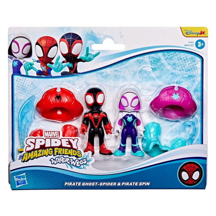 FIGURA DE ACCIÓN SPIDEY AND HIS AMAZING FRIENDS WATER-WEBS SPIDEY Y HYDRO-MAN - 2