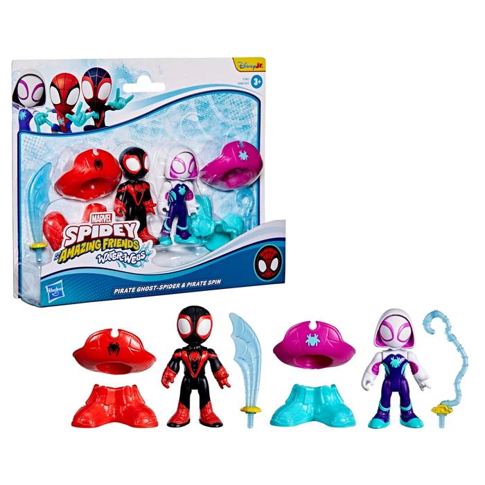 FIGURA DE ACCIÓN SPIDEY AND HIS AMAZING FRIENDS WATER-WEBS SPIDEY Y HYDRO-MAN - 3