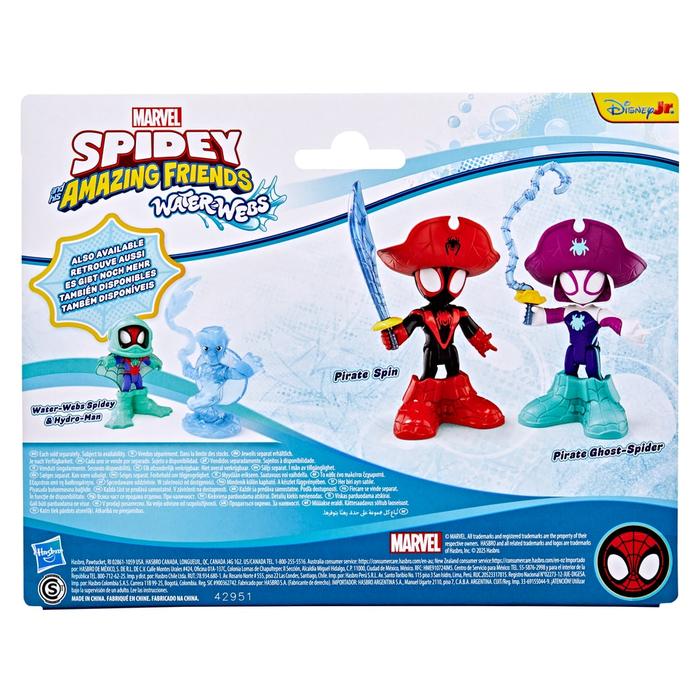 FIGURA DE ACCIÓN SPIDEY AND HIS AMAZING FRIENDS WATER-WEBS SPIDEY Y HYDRO-MAN - 4