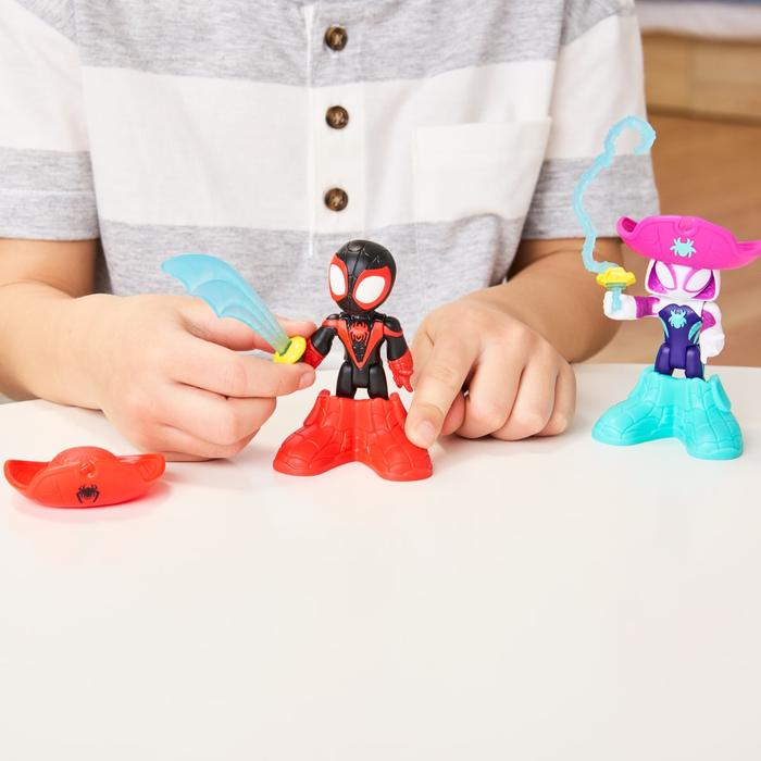 FIGURA DE ACCIÓN SPIDEY AND HIS AMAZING FRIENDS WATER-WEBS SPIDEY Y HYDRO-MAN - 8