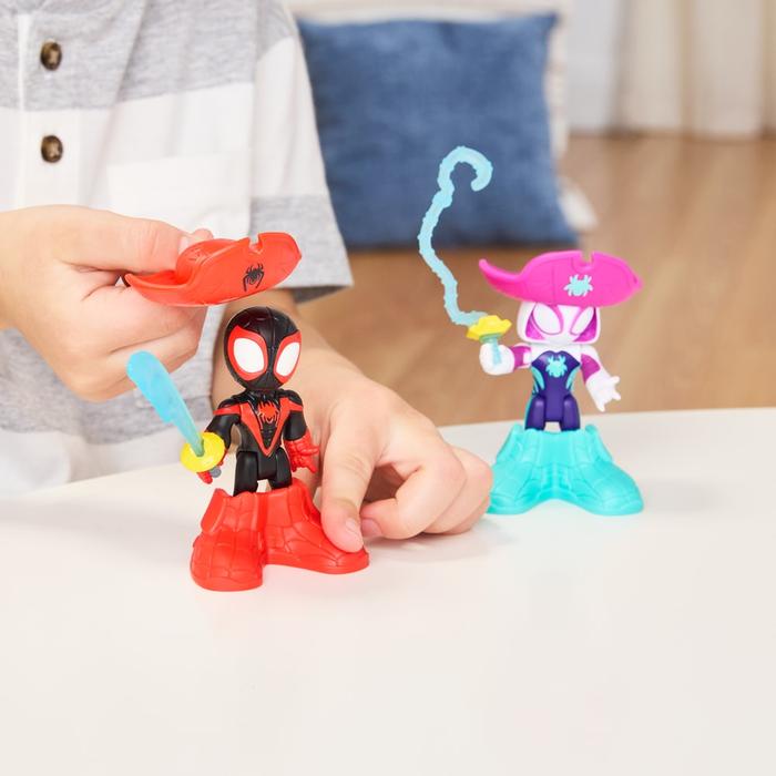 FIGURA DE ACCIÓN SPIDEY AND HIS AMAZING FRIENDS WATER-WEBS SPIDEY Y HYDRO-MAN - 9