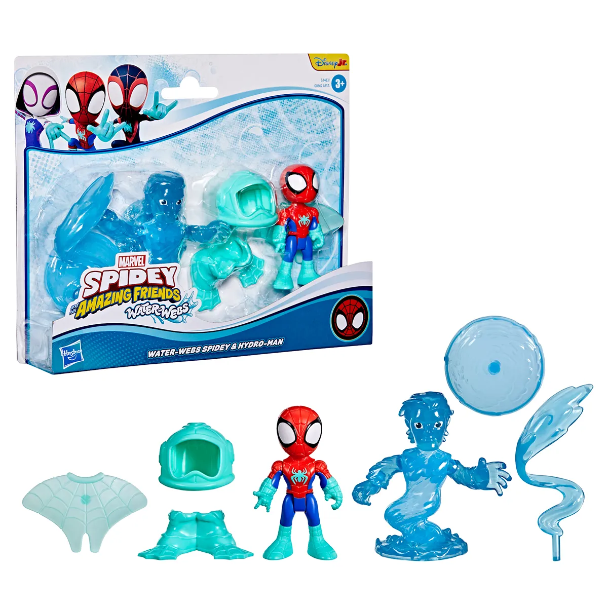 FIGURA DE ACCIÓN SPIDEY AND HIS AMAZING FRIENDS WATER-WEBS SPIDEY Y HYDRO-MAN - 1