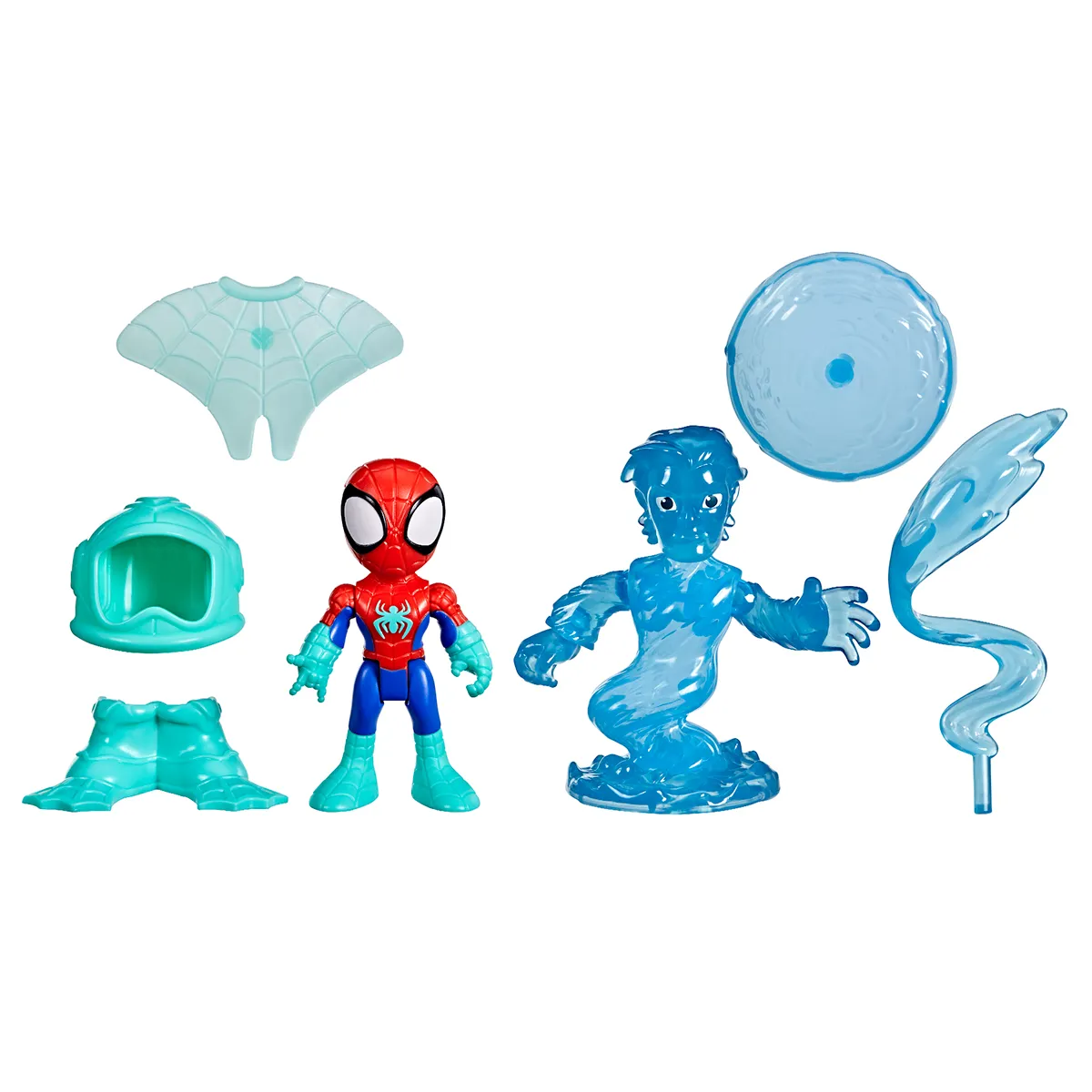 FIGURA DE ACCIÓN SPIDEY AND HIS AMAZING FRIENDS WATER-WEBS SPIDEY Y HYDRO-MAN - 2