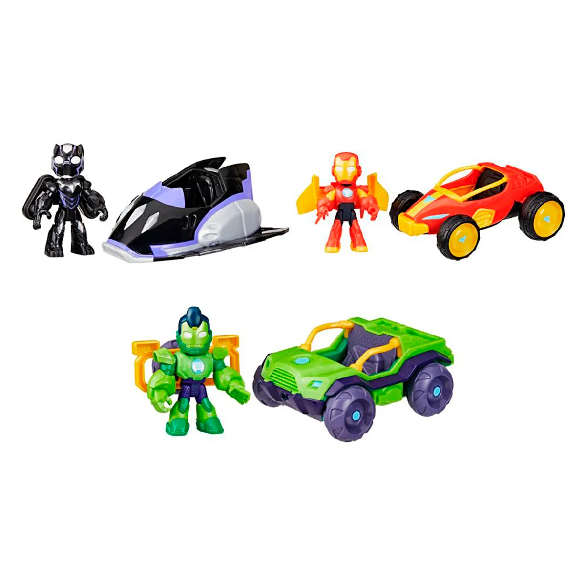 SET IRON MAN Y SUS AMIGOS BÓLIDO MARVEL - 1