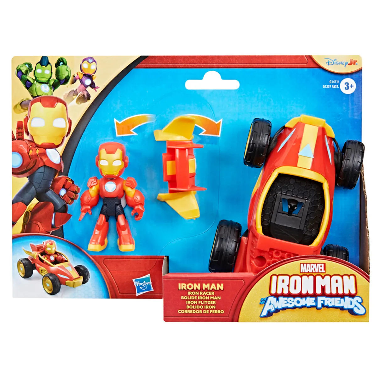 SET IRON MAN Y SUS AMIGOS BÓLIDO MARVEL - 3