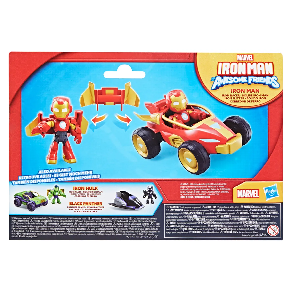 SET IRON MAN Y SUS AMIGOS BÓLIDO MARVEL - 5