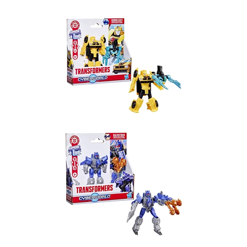 FIGURA DE ACCIÓN TRANSFORMERS CYBERWORLD ARMORED CHANGERS BUMBLEBEE - 1