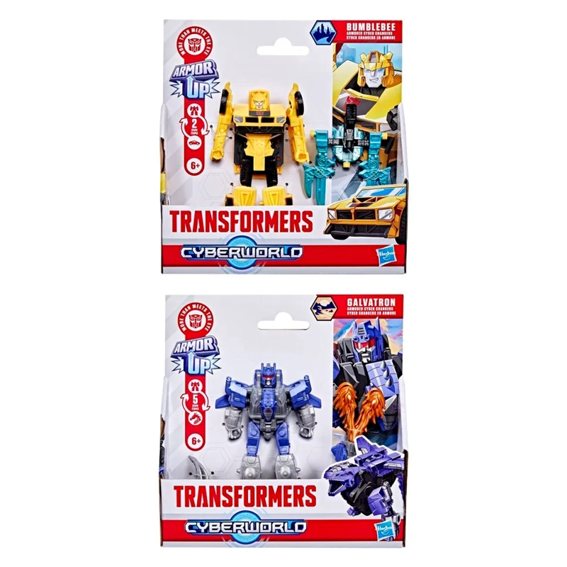 FIGURA DE ACCIÓN TRANSFORMERS CYBERWORLD ARMORED CHANGERS BUMBLEBEE - 4