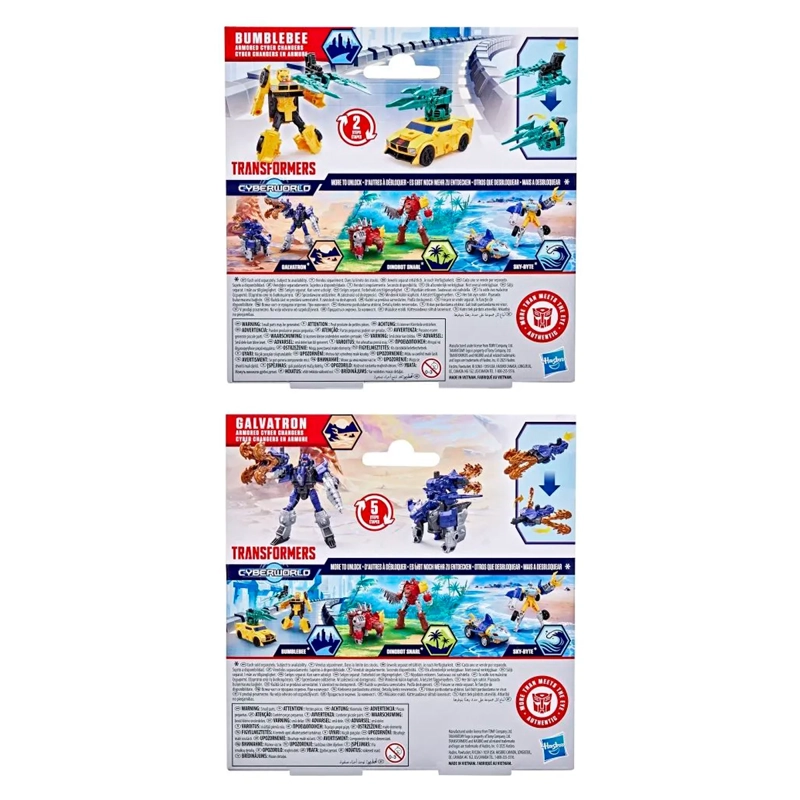 FIGURA DE ACCIÓN TRANSFORMERS CYBERWORLD ARMORED CHANGERS BUMBLEBEE - 5