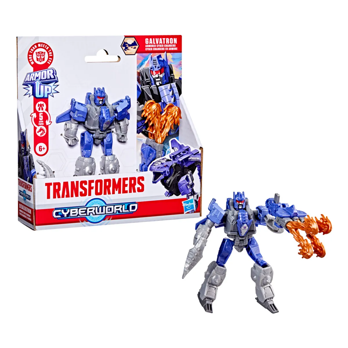 FIGURA DE ACCIÓN TRANSFORMERS CYBERWORLD ARMORED CHANGERS BUMBLEBEE - 4