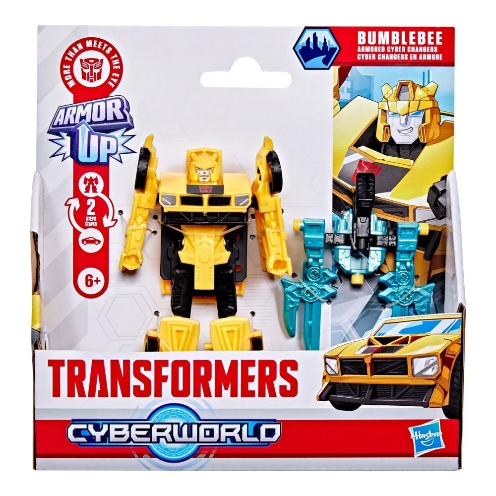 FIGURA DE ACCIÓN TRANSFORMERS CYBERWORLD ARMORED CHANGERS BUMBLEBEE - 3