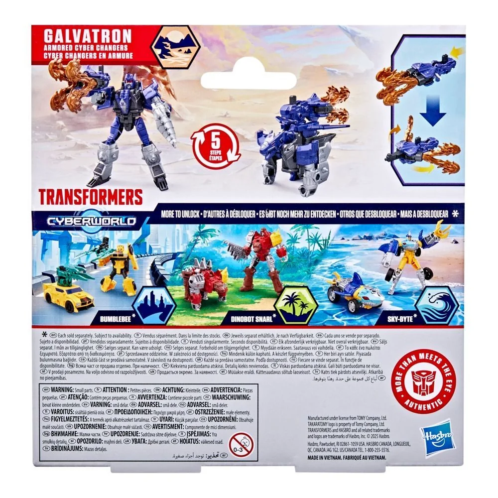 FIGURA DE ACCIÓN TRANSFORMERS CYBERWORLD ARMORED CHANGERS BUMBLEBEE - 5